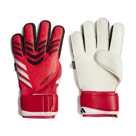 adidas Predator Match Fingersave Goalkeeper Gloves Red/Black - Best Buy Soccer