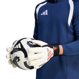 adidas Predator Match Fingersave Goalkeeper Soccer Glove - White/Back - Best Buy Soccer