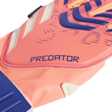 adidas Predator Match Fingersave Goalkeeper Youth Soccer Gloves - Orange/White/Blue - Best Buy Soccer