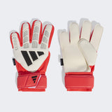 adidas Predator Match Fingersave Goalkeeper Youth Soccer Gloves - White/Red/Black - Best Buy Soccer