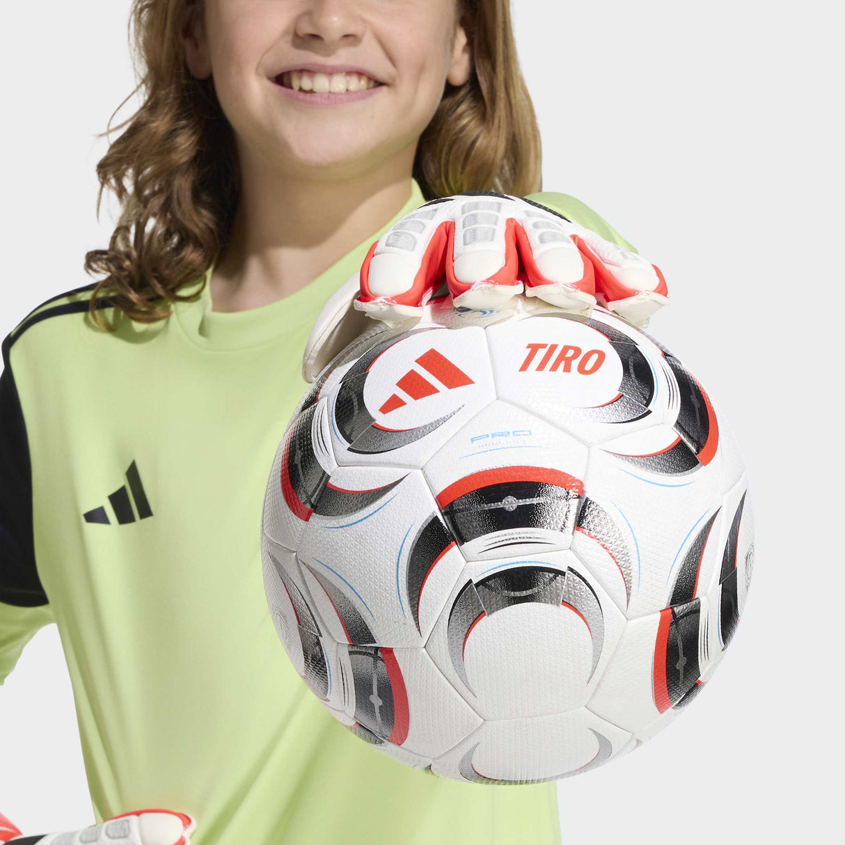 adidas Predator Match Fingersave Goalkeeper Youth Soccer Gloves - White/Red/Black - Best Buy Soccer