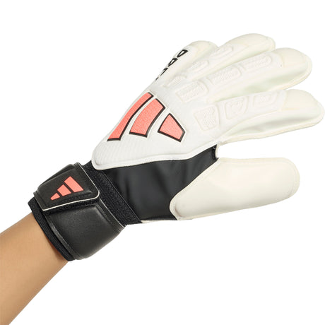 adidas Predator Match Fingersave Youth Goalkeeper Soccer Gloves - White/Black - Best Buy Soccer