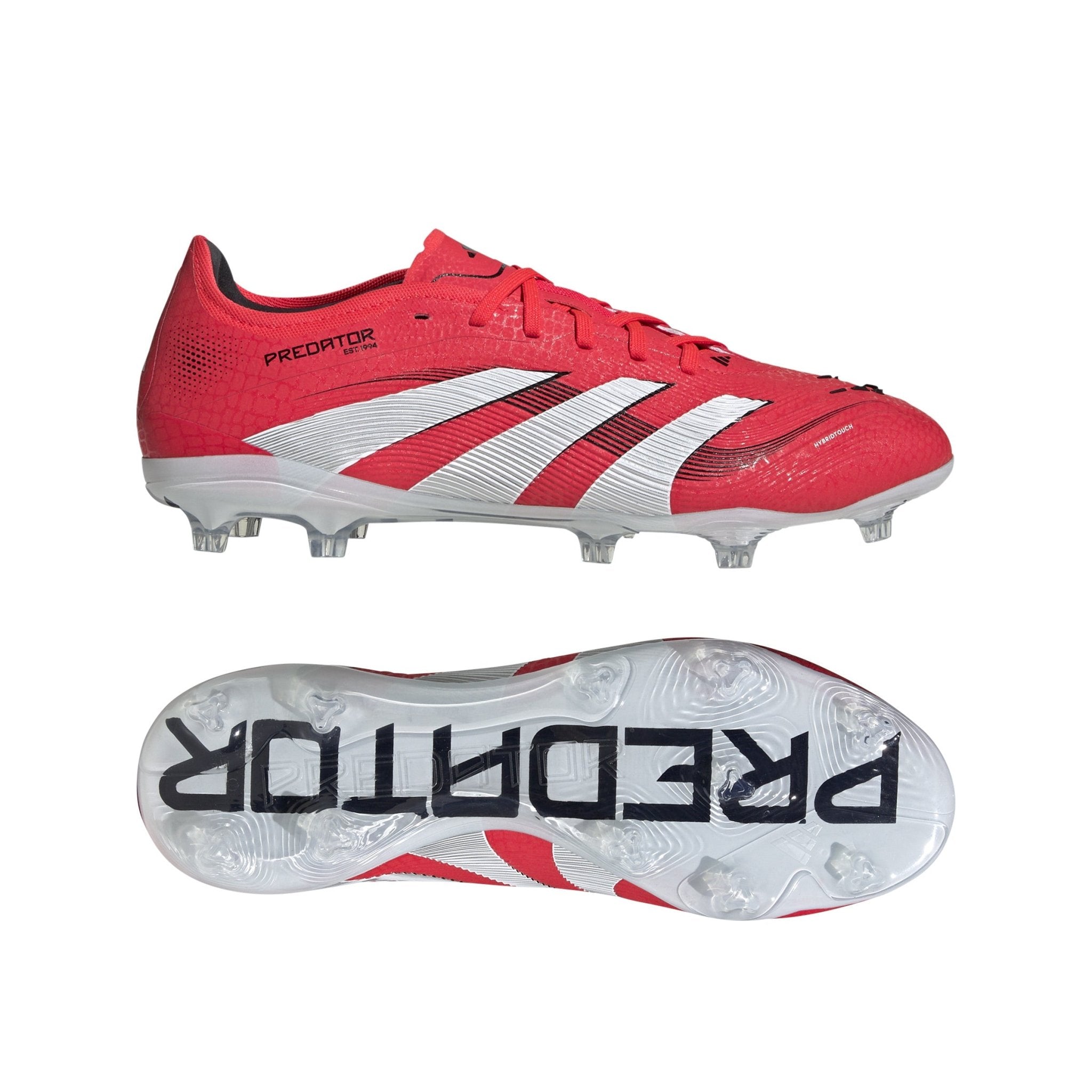 adidas Predator Pro FG Firm Ground Boots Red/White - Best Buy Soccer