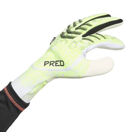 adidas Predator Pro Fingersave Goalkeeper Gloves Lemon/White/Black - Best Buy Soccer