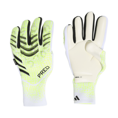 adidas Predator Pro Fingersave Goalkeeper Gloves Lemon/White/Black - Best Buy Soccer
