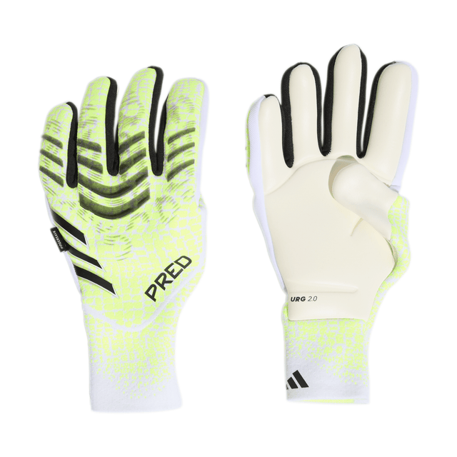 adidas Predator Pro Fingersave Goalkeeper Gloves Lemon/White/Black - Best Buy Soccer
