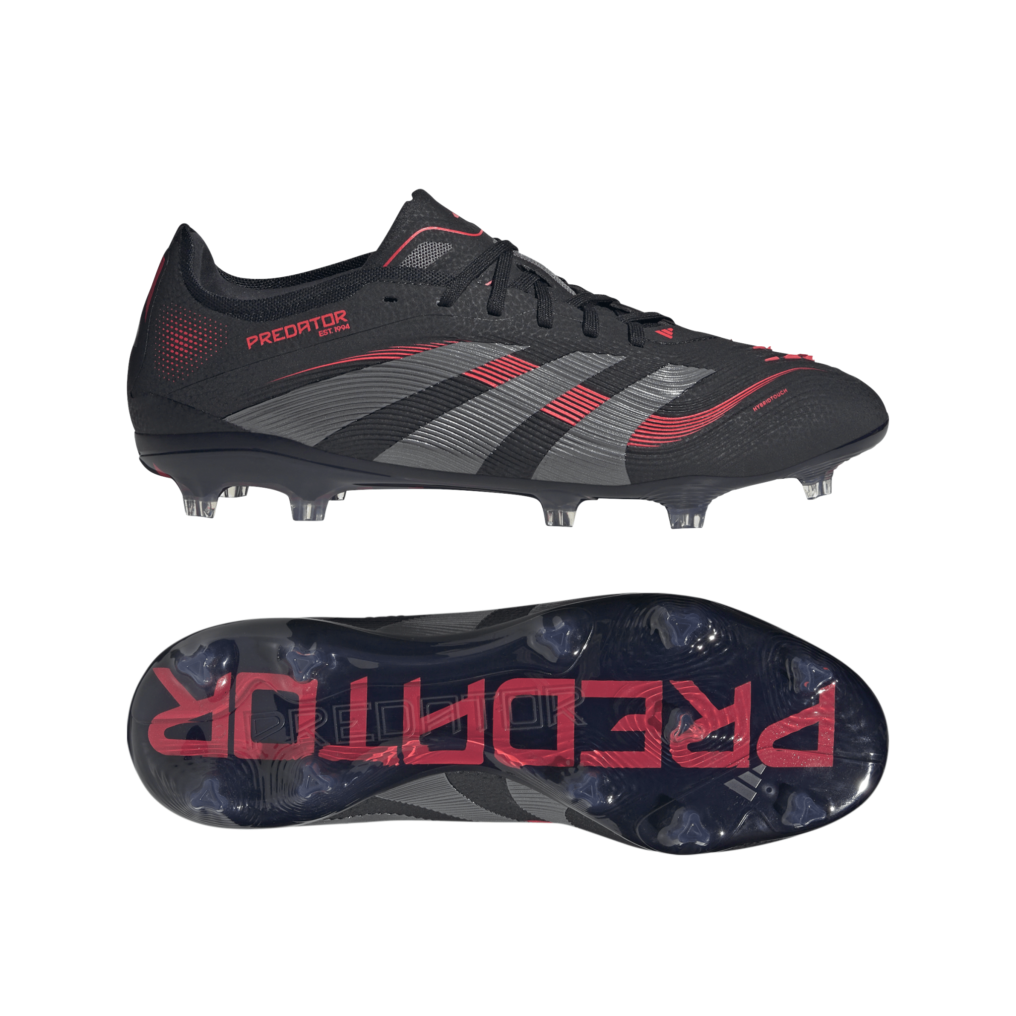 adidas Predator Pro Firm Ground Boots Black/Red - Best Buy Soccer