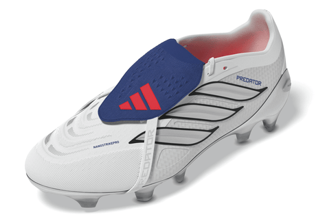adidas Predator Pro Fold-Over Tongue FG Firm Ground Men's Soccer Cleats - White/Zero Metallic/Blue - Best Buy Soccer