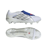 adidas Predator Pro Fold-Over Tongue FG Firm Ground Men's Soccer Cleats - White/Zero Metallic/Blue - Best Buy Soccer