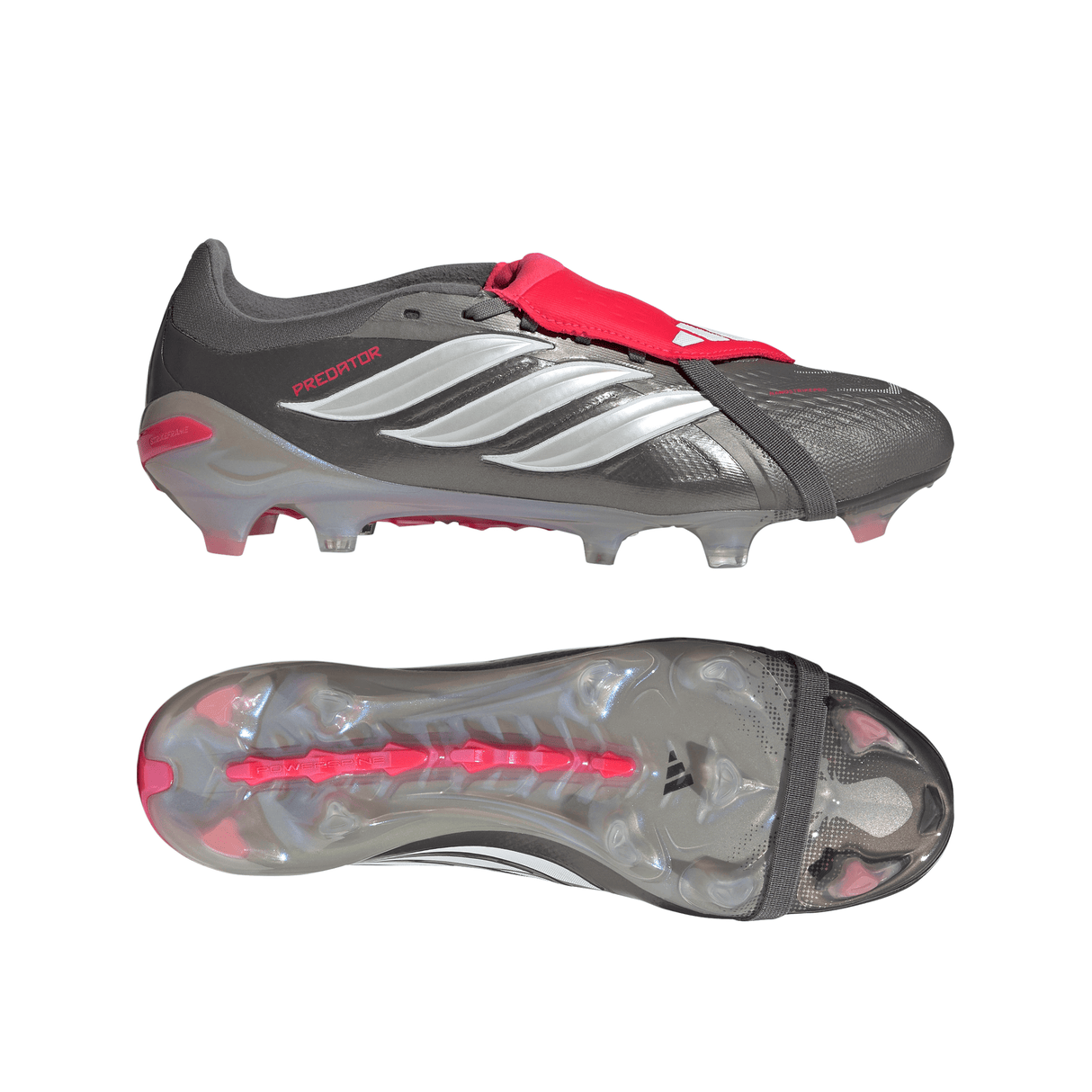 adidas Predator Pro Fold-Over Tongue FG Men's Soccer Cleats - Grey/Red - Best Buy Soccer