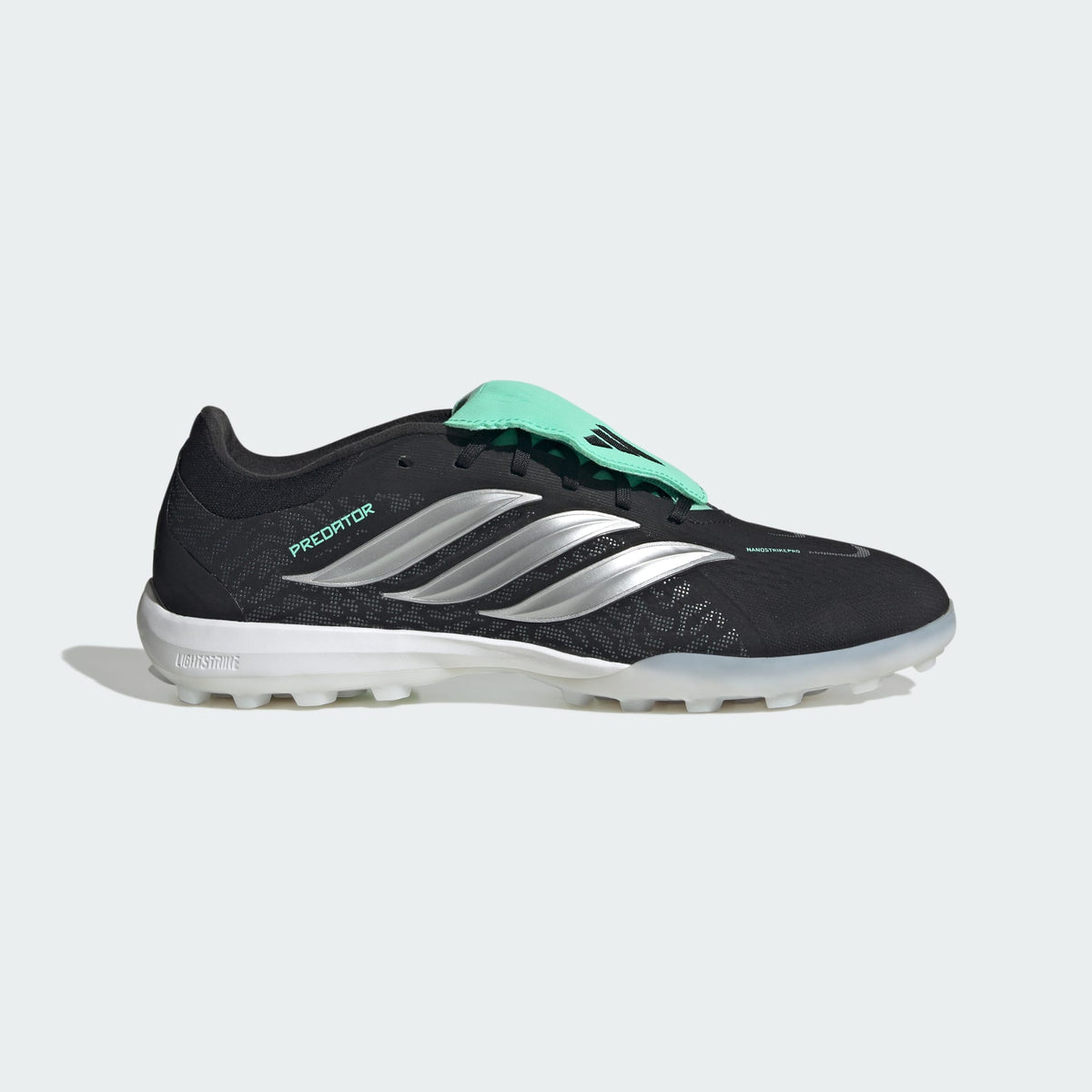 adidas Predator Pro Fold-Over Tongue TF Turf Men's Soccer Cleats - Black/Silver - Best Buy Soccer
