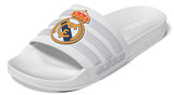 adidas Real Madrid Adilette Shower Soccer Slides - White - Best Buy Soccer