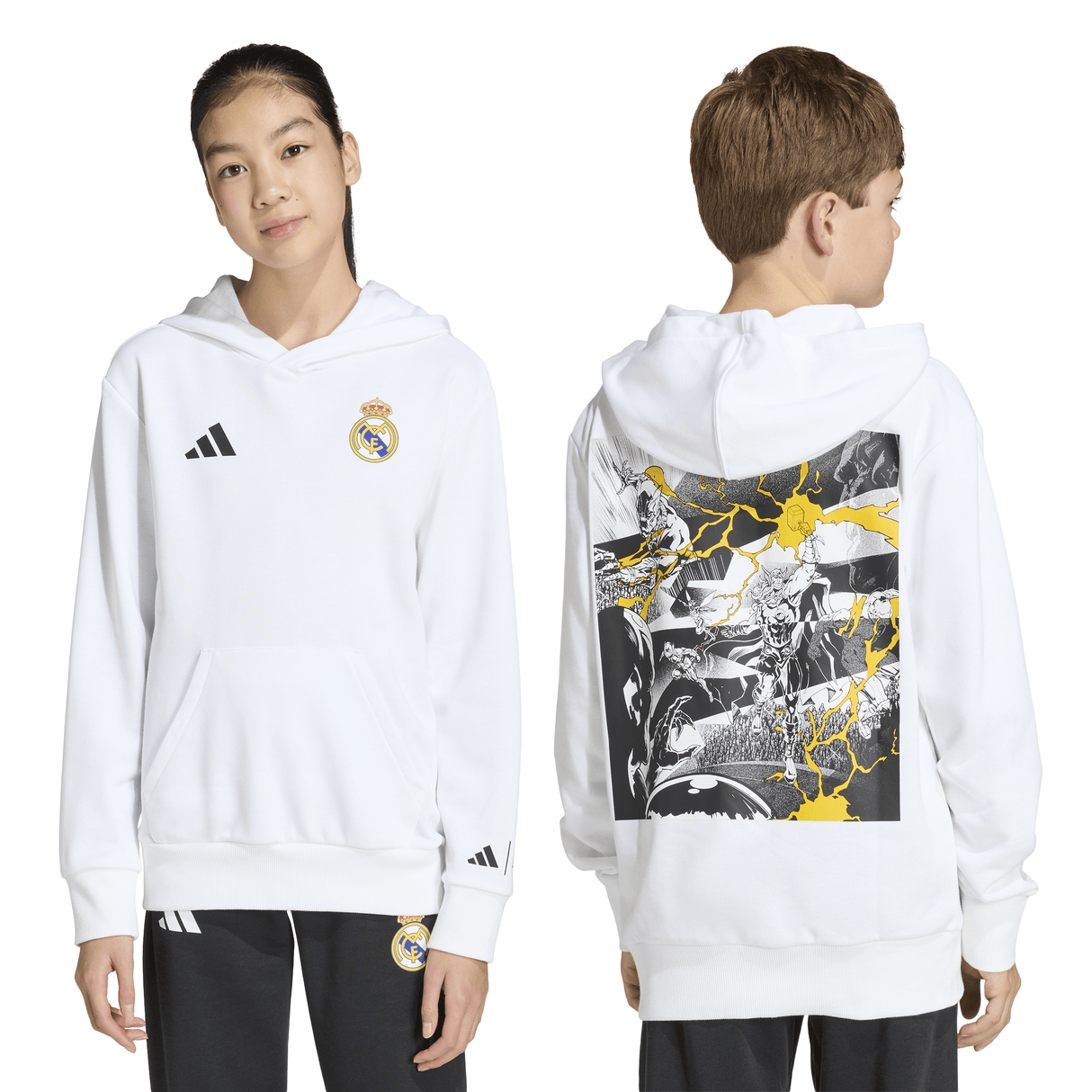 adidas Real Madrid Avengers Youth Soccer Hoodie - White - Best Buy Soccer