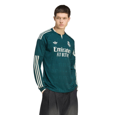 adidas Real Madrid Away Long Sleeve Men's Soccer Jersey 26/27 - Aurivy - Best Buy Soccer