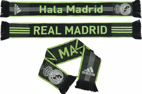 adidas Real Madrid Hala Madrid Scarf - Grey/Lime - Best Buy Soccer