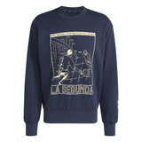 adidas Real Madrid Heritage Crew Men's Sweat - Navy - Best Buy Soccer