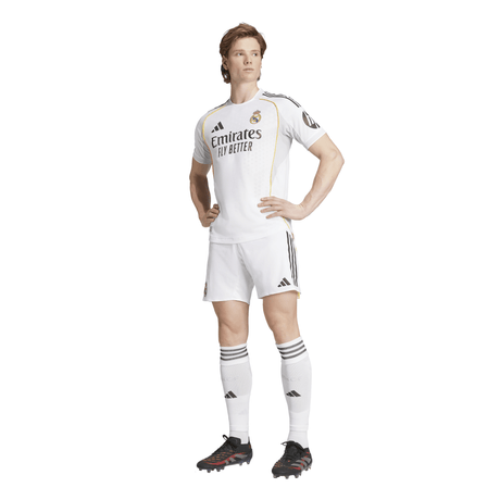 adidas Real Madrid Home Authentic Men's Soccer Jersey 25/26 - White - Best Buy Soccer