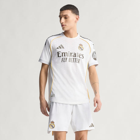 adidas Real Madrid Home Authentic Men's Soccer Jersey 25/26 - White - Best Buy Soccer