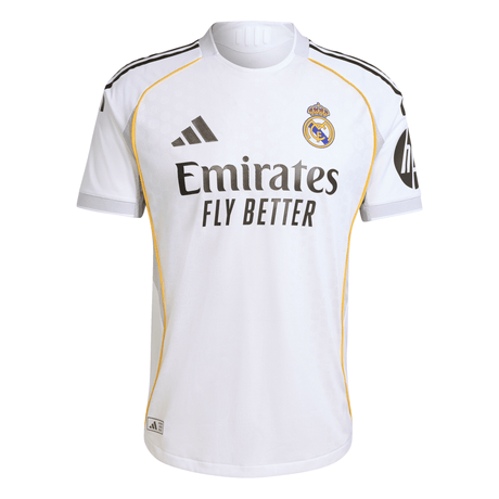 adidas Real Madrid Home Authentic Men's Soccer Jersey 25/26 - White - Best Buy Soccer