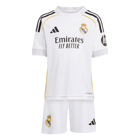 adidas Real Madrid Home Mini Kit Kids 25/26 - White - Best Buy Soccer