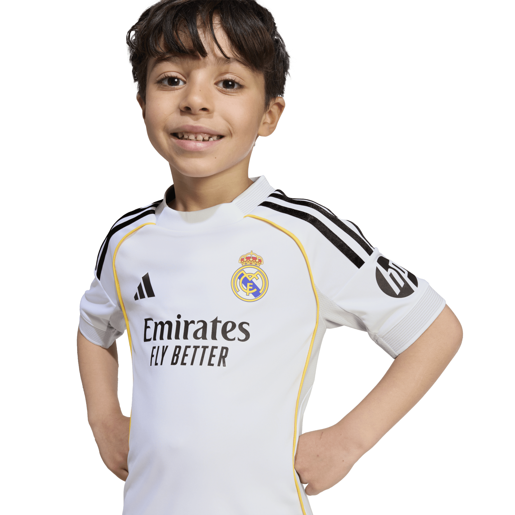 adidas Real Madrid Home Mini Kit Kids 25/26 - White - Best Buy Soccer