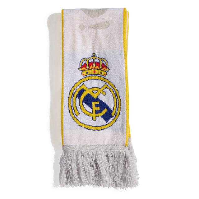 adidas Real Madrid Home Soccer Scarf - White - Best Buy Soccer