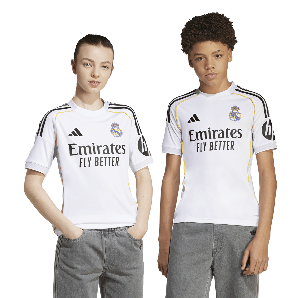 adidas Real Madrid Home Youth Soccer Jersey 25/26 - White - Best Buy Soccer