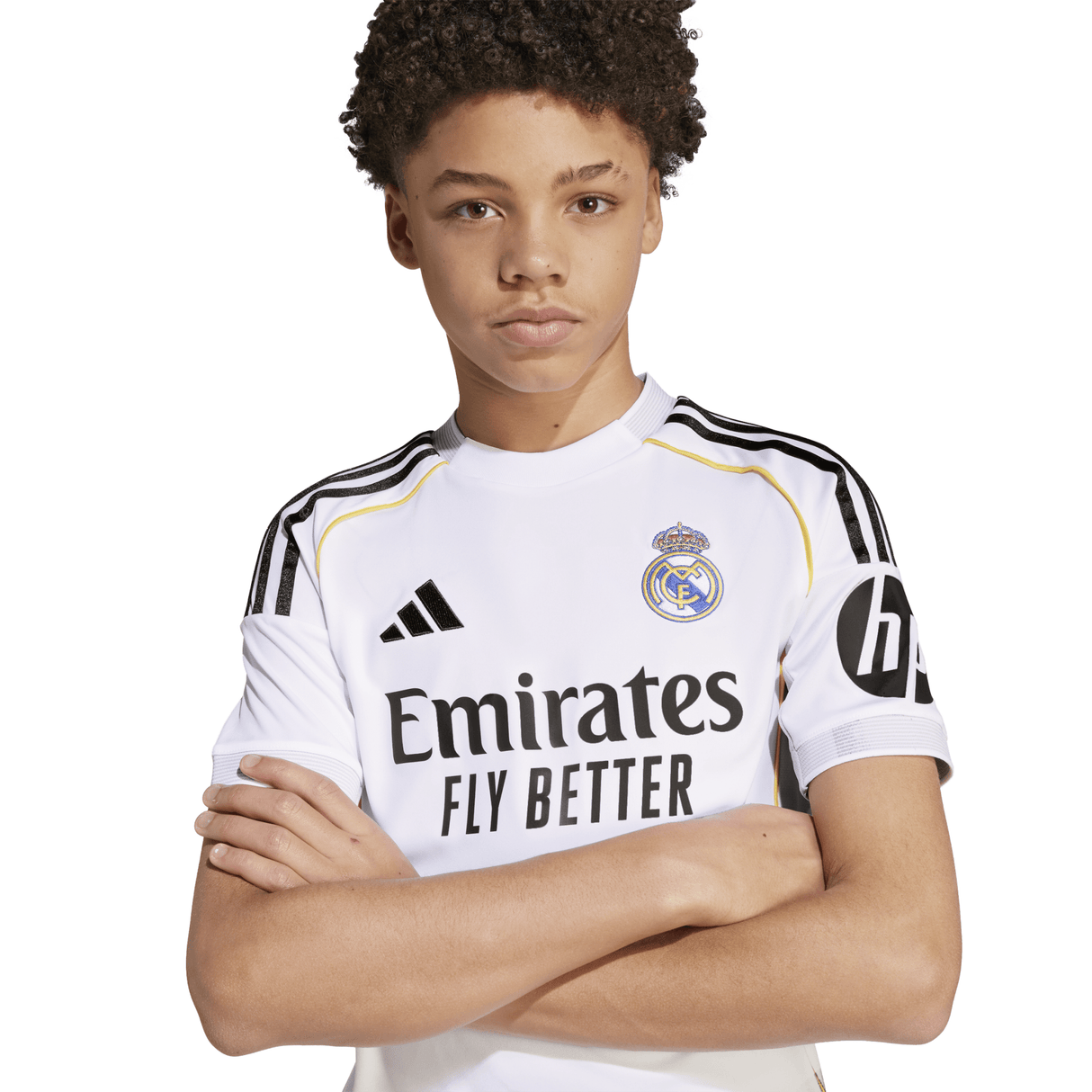 adidas Real Madrid Home Youth Soccer Jersey 25/26 - White - Best Buy Soccer