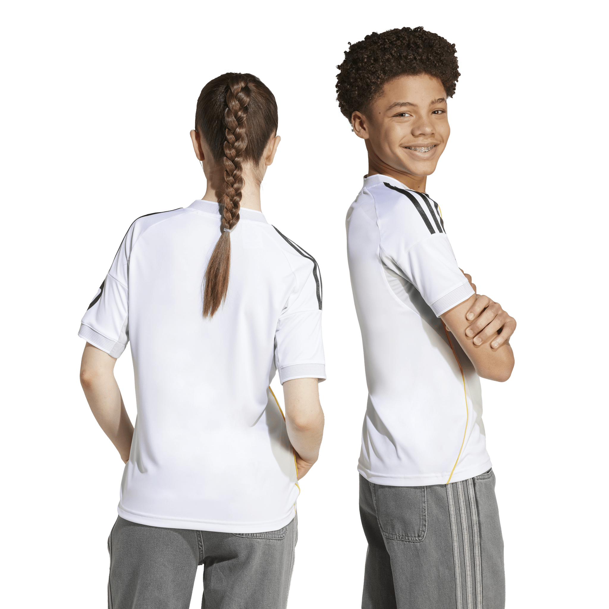 adidas Real Madrid Home Youth Soccer Jersey 25/26 - White - Best Buy Soccer