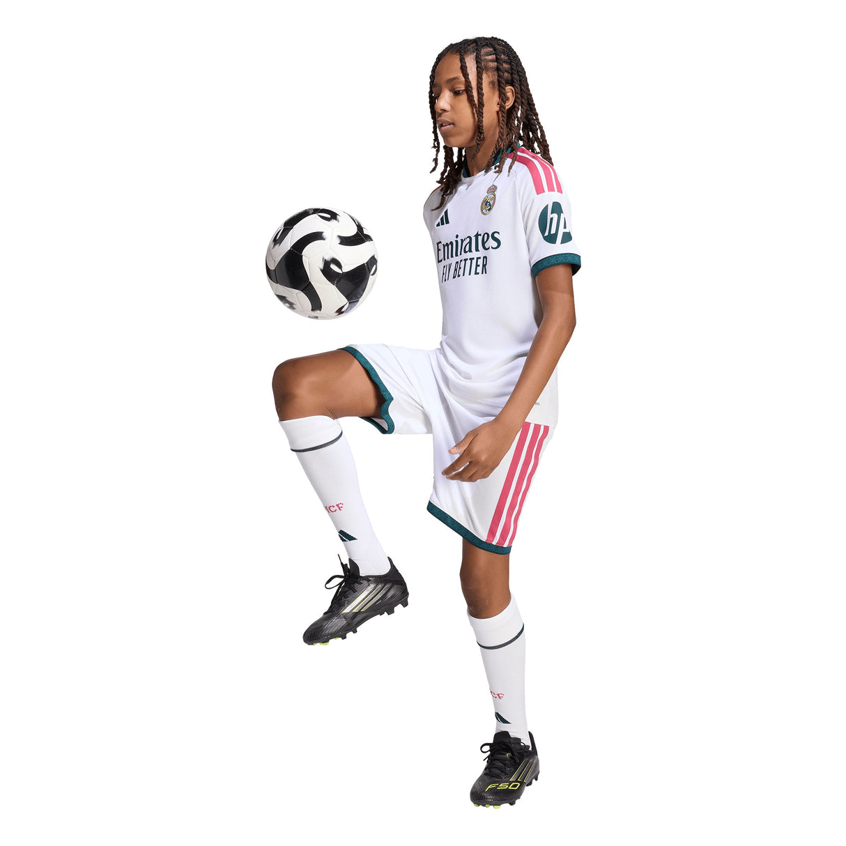 adidas Real Madrid Home Youth Soccer Jersey 26/27 - White - Best Buy Soccer