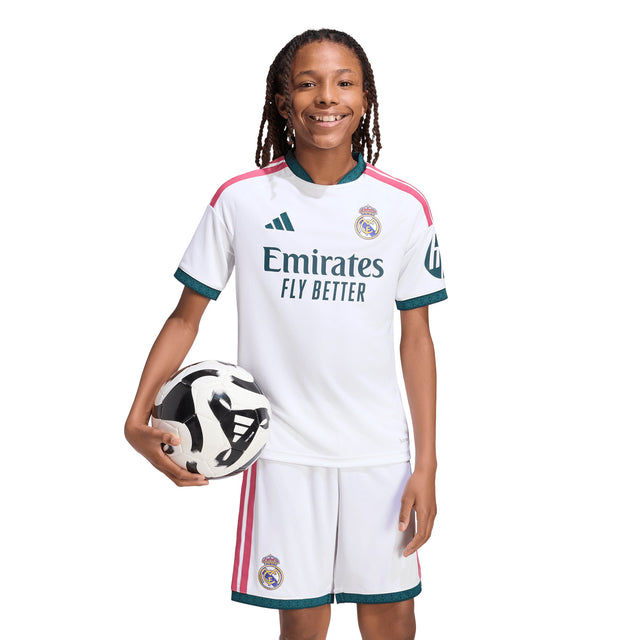 adidas Real Madrid Home Youth Soccer Jersey 26/27 - White - Best Buy Soccer