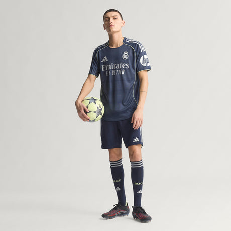 adidas Real Madrid Men's Away Authentic Soccer Jersey 25/26 - Blue - Best Buy Soccer