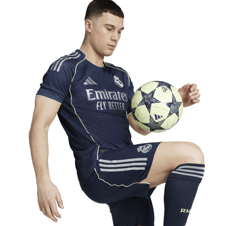 adidas Real Madrid Men's Away Authentic Soccer Jersey 25/26 - Blue - Best Buy Soccer