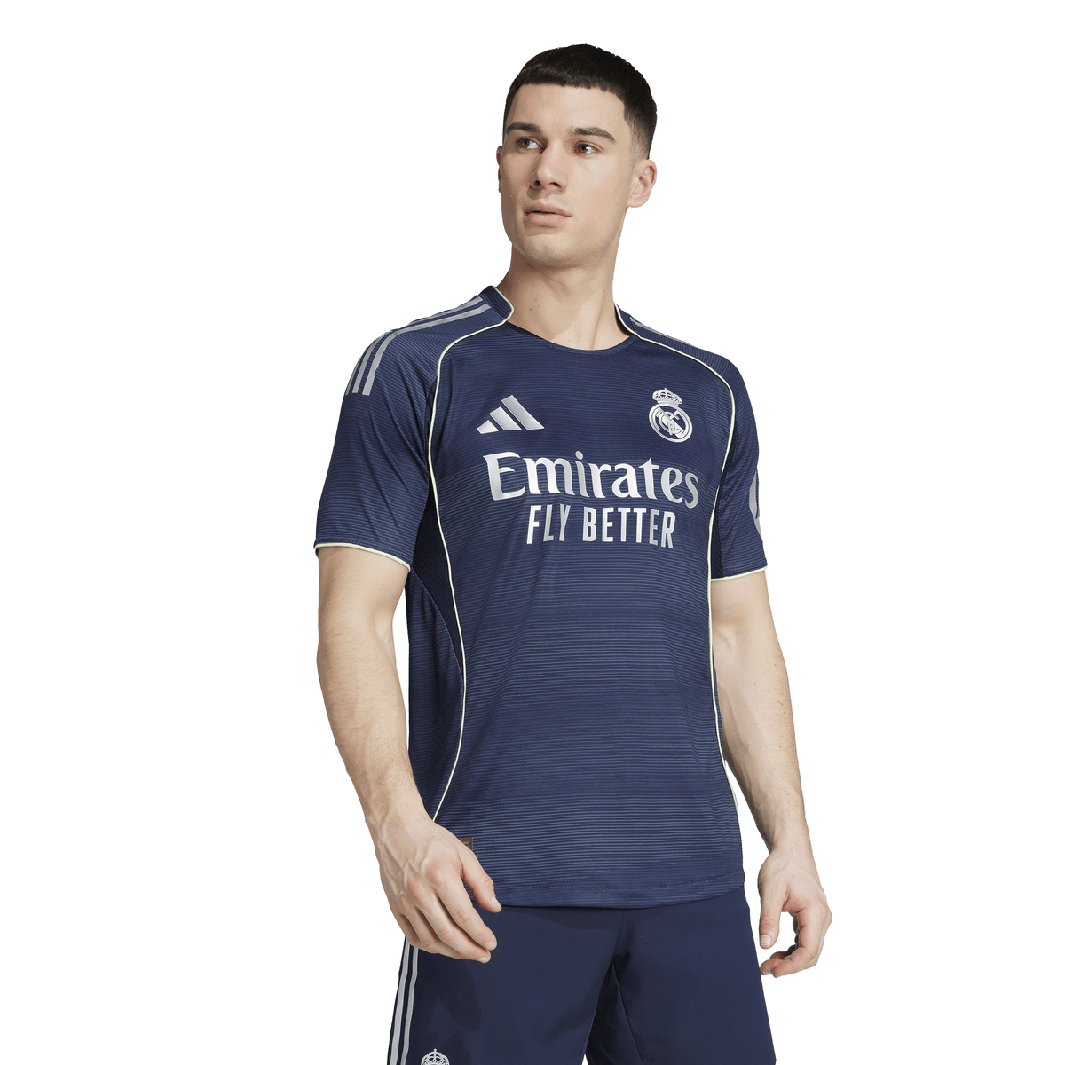 adidas Real Madrid Men's Away Authentic Soccer Jersey 25/26 - Blue - Best Buy Soccer