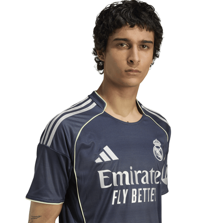 adidas Real Madrid Men's Away Soccer Jersey 25/26 - Blue - Best Buy Soccer