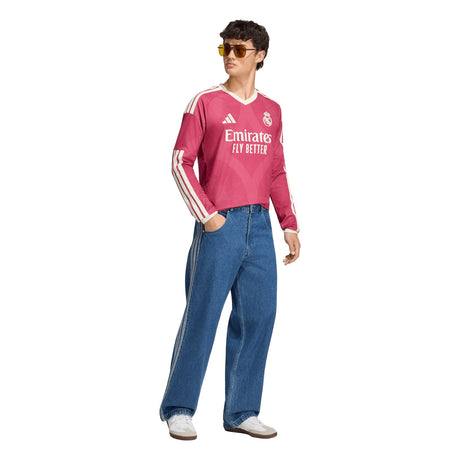 adidas Real Madrid Third Long Sleeve Men's Soccer Jersey 26/27 - Pink - Best Buy Soccer