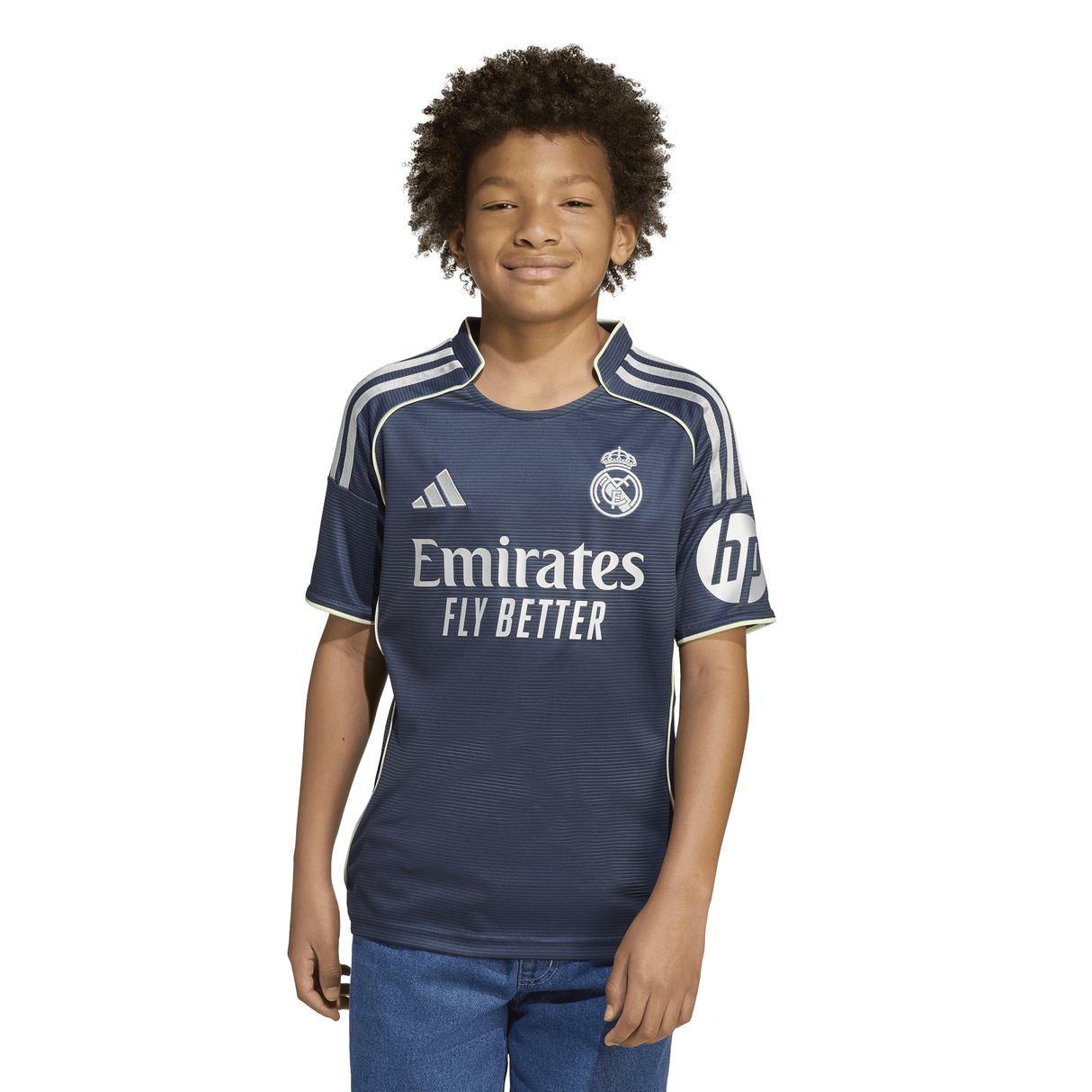 adidas Real Madrid Youth Away Soccer Jersey 25/26 - Blue - Best Buy Soccer