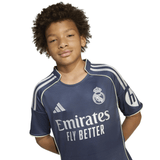 adidas Real Madrid Youth Away Soccer Jersey 25/26 - Blue - Best Buy Soccer