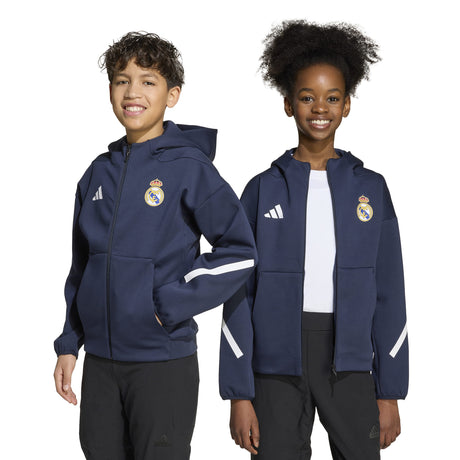 adidas Real Madrid Z.N.E. Anthem Jacket Youth - Navy - Best Buy Soccer