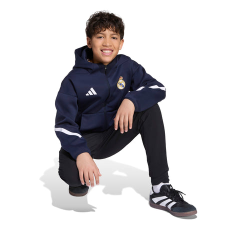adidas Real Madrid Z.N.E. Anthem Jacket Youth - Navy - Best Buy Soccer