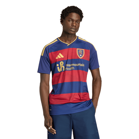 adidas Real Salt Lake Home Men's Soccer Jersey 26/27 - Red/Blue - Best Buy Soccer