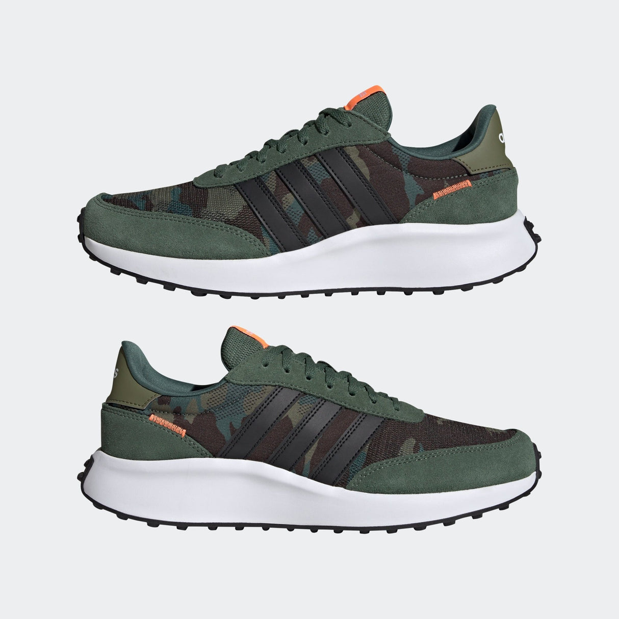 adidas Run 70s Lifestyle Running Shoes Green Oxide/Black/Screaming Orange - Best Buy Soccer