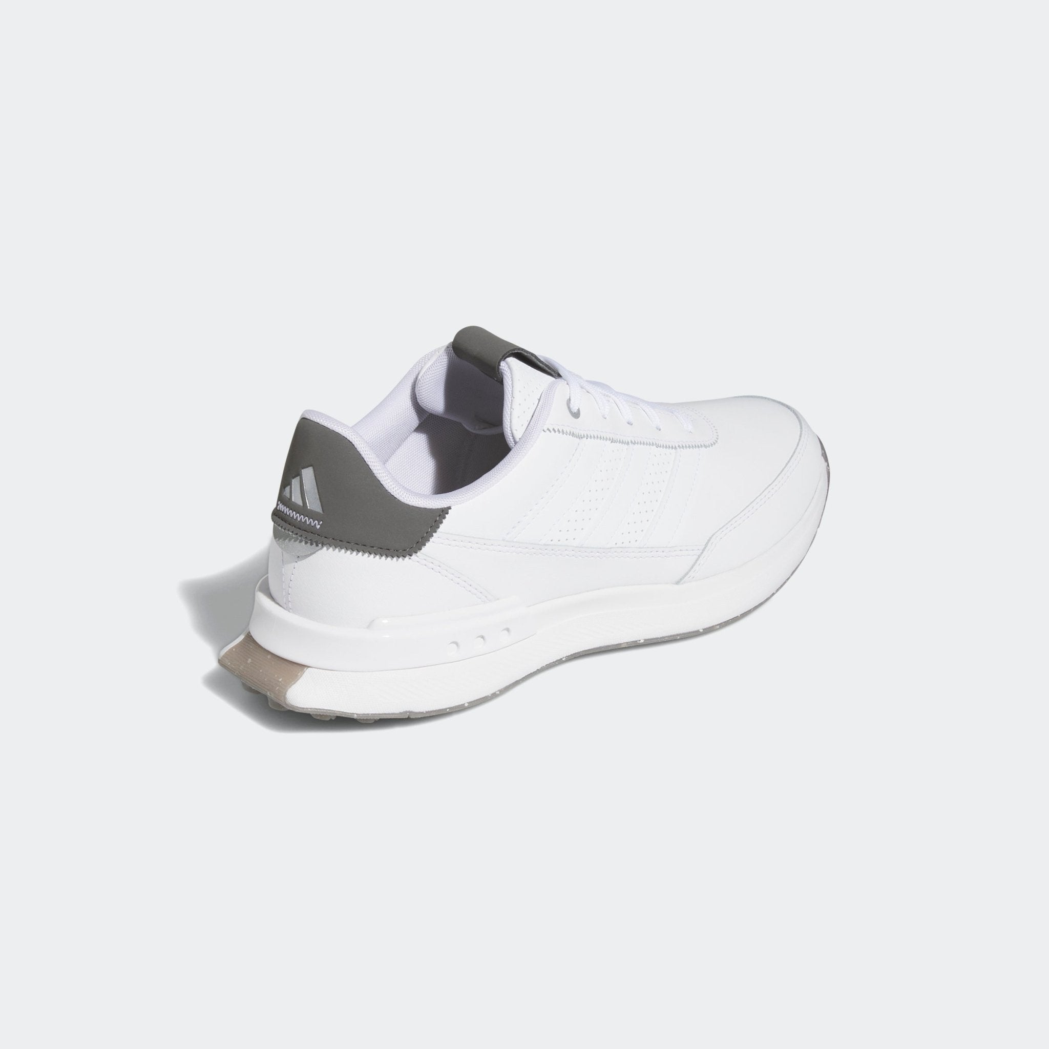 adidas S2G 24 Leather Spikeless Golf Shoes White/White/Charcoal - Best Buy Soccer