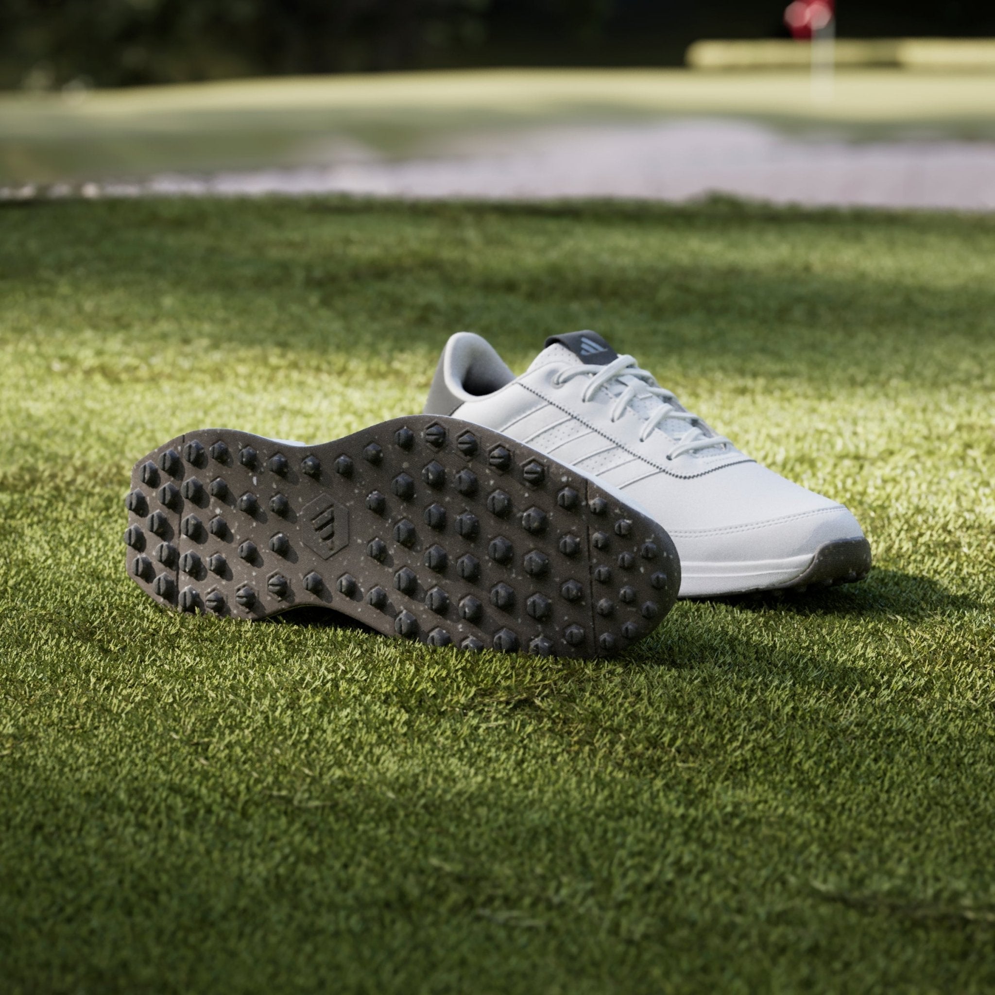 adidas S2G 24 Leather Spikeless Golf Shoes White/White/Charcoal - Best Buy Soccer