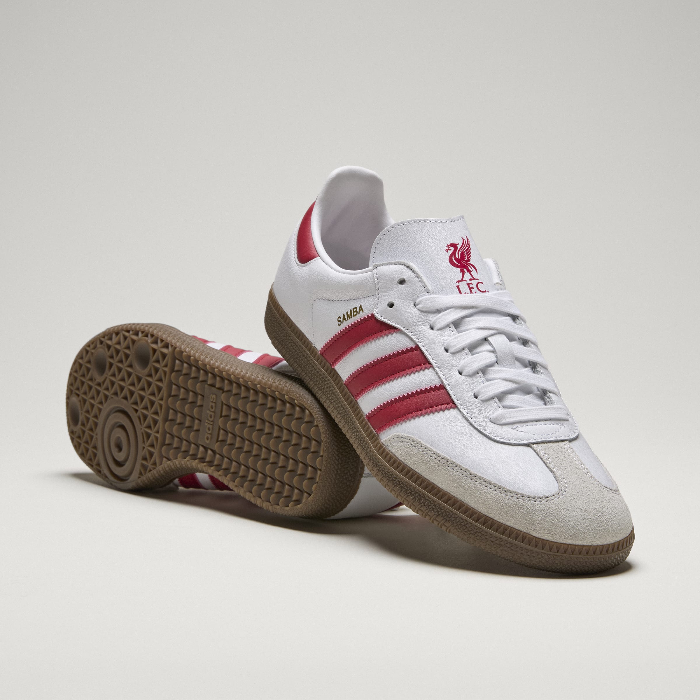 adidas Samba Liverpool FC Shoes - White/Red - Best Buy Soccer
