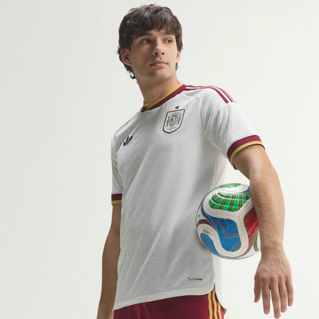 adidas Spain Away Authentic Men's Soccer Jersey 2026 - White - Best Buy Soccer