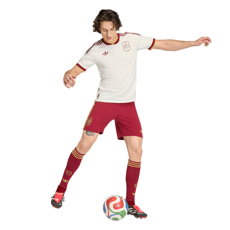 adidas Spain Away Authentic Men's Soccer Jersey 2026 - White - Best Buy Soccer