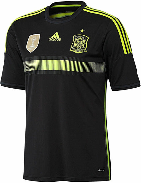 adidas Spain Away Jersey 14 Black/Yel - Best Buy Soccer