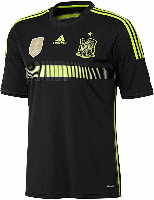 adidas Spain Away Jersey 14 Black/Yel - Best Buy Soccer