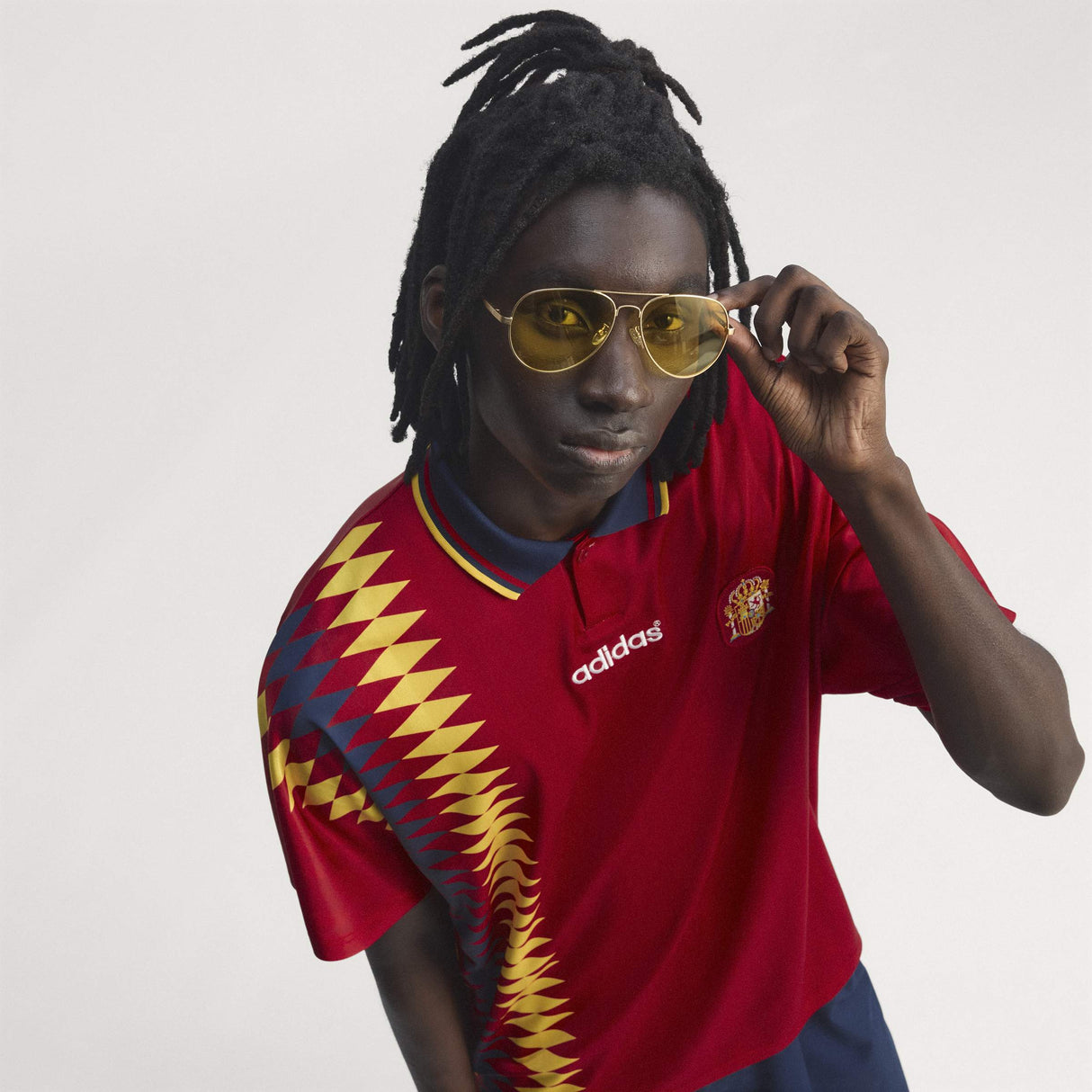 adidas Spain Home 1994 Men's Soccer Jersey - Red - Best Buy Soccer
